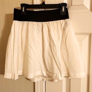 Cream Short Skirt